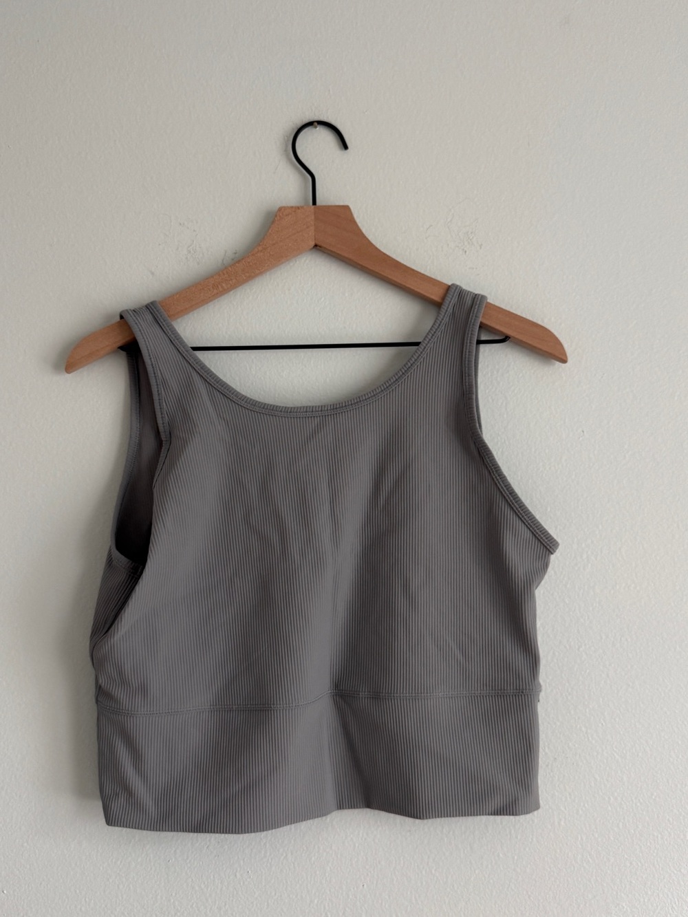 Lululemon Women’s Ribbed Power Pivot Ribbed Tank Top in Gray